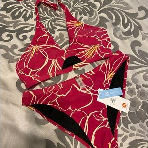 NWT Cupshe Halter Tie Bikini Sz Med